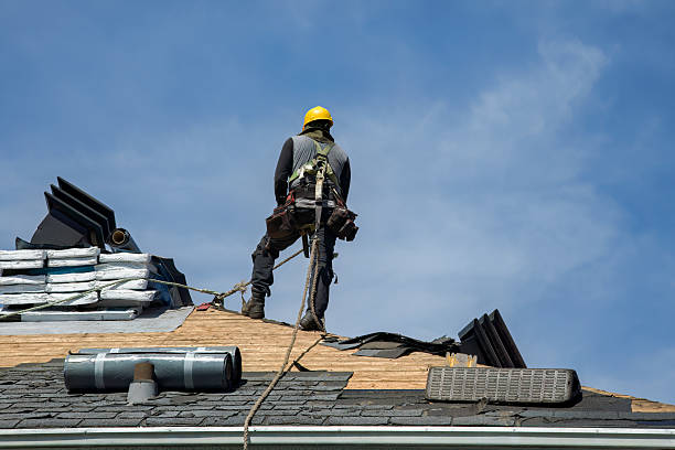 Professional Gutter Installation technician working in House Springs, MO